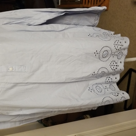 J. Crew Mercantile powder blue top - Picture 3 of 8